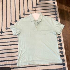 Banana Republic Blue Polo Shirt Classic Short-Sleeve